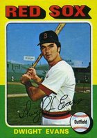 1975 Topps Mini #255 Dwight Evans Baseball Card
