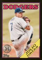2023 Topps 1988 Topps Baseball #T8817 Julio Urias Black Baseball Card