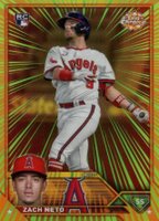 2023 Topps Chrome Radiating Rookies #RR23 Zach Neto Update Baseball Card