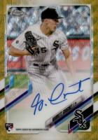 2021 Topps Chrome Rookie Autographs #RAGC Garrett Crochet Gold Wave Refractor Baseball Card
