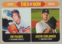 2019 Topps Heritage Then and Now #TN-12 Jim Palmer/Justin Verlander Baseball Card