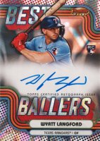2024 Bowman's Best Best Ballers Autographs #BBAWL Wyatt Langford Lava Baseball Card