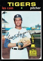 1971 Topps #101 Les Cain Baseball Card