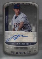 2005 Upper Deck Update #180 Justin Verlander Autograph-Silver Baseball Card