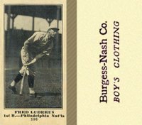 1916 Burgess-Nash Co. #106 Fred Luderus Baseball Card