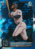 2022 Bowman Chrome Sapphire Edition #52 Bryan de La Cruz Baseball Card
