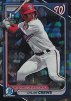 2024 Bowman Sapphire Edition Chrome Prospects #BCP23 Dylan Crews Black Baseball Card