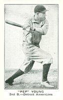 1921 American Caramel--Series of 80 # Pep Young Baseball Card