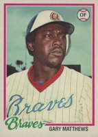 1978 O-Pee-Chee #209 Gary Matthews Baseball Card