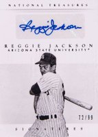 2015 Panini National Treasures Signatures #52 Reggie Jackson Baseball Card