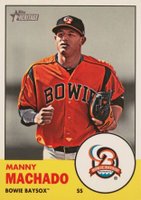 2012 Topps Heritage Minors #7 Manny Machado Team Logo Baseball Card