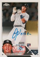 2023 Topps Chrome Rookie Autograph #RAOP Oswald Peraza Baseball Card