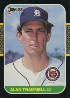 1987 Donruss #127 Alan Trammell Baseball Card