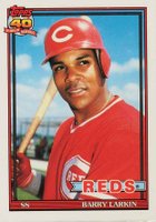 1991 Topps Tiffany #730 Barry Larkin Baseball Card