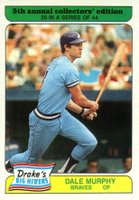 1985 Drake's #20 Dale Murphy Baseball Card