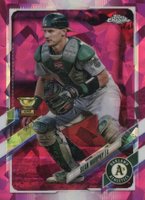 2021 Topps Chrome Sapphire #349 Sean Murphy Padparadscha 1/1 Baseball Card