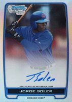 2012 Bowman Chrome Prospects #BCAJSO Jorge Soler Autograph-Refractor Baseball Card