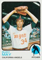 1973 Topps #102 Rudy May Baseball Card