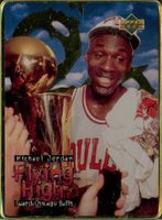 1996 Upper Deck Jordan Flying High Metal #7 Michael Jordan Basketball Card