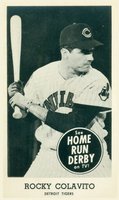 1959 Home Run Derby # Rocky Colavito Baseball Card