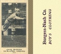 1916 Burgess-Nash Co. #117 Jack McInnis Baseball Card