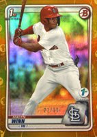 2020 Bowman Draft 1st Edition #BD59 Masyn Winn Gold Foil Baseball Card