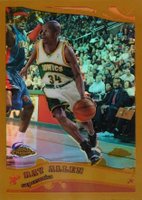 2005 Topps Chrome #10 Ray Allen Gold Refractor Basketball Card