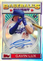 2020 Finest Flashbacks Autographs #GL Gavin Lux Baseball Card