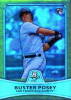 2010 Bowman Platinum #18 Buster Posey Gold Refractor Baseball Card