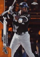 2020 Topps Chrome #60 Luis Robert Orange Refractor Baseball Card