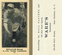 1916 Wares #47 William Doak Baseball Card
