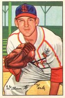 1952 Bowman #248n Bill Werle Missing W in signature Baseball Card