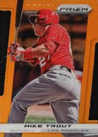 2013 Panini Prizm #159 Mike Trout Orange Die-Cut Baseball Card