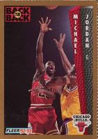 1992 Fleer Team Sheets # Michael Jordan Perforated Basketball Card