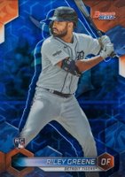 2023 Bowman's Best #30 Riley Greene Blue Refractor Baseball Card