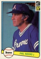 1982 Donruss #475 Phil Niekro Baseball Card
