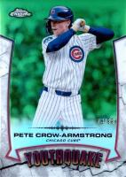 2025 Topps Chrome Youthquake #YQ30 Pete Crow-Armstrong Green Refractor Baseball Card
