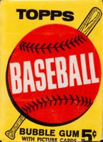 1963 Topps #WP Wax Pack 5 Cent Baseball Card