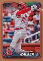 2024 Topps #642 Jordan Walker Gold Baseball Card
