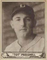 1940 Play Ball #146 Tot Pressnell Baseball Card