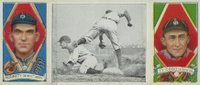 1912 Hassan Triple Folders # Ty Cobb Steals Third Cobb/Moriarty Baseball Card