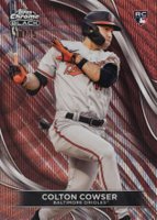 2024 Topps Chrome Black #70 Colton Cowser Rose Gold Wave Baseball Card