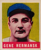 1948 Leaf #102e Gene Hermansk Last Name Error Baseball Card