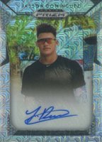 2019 Panini Prizm Draft Picks Autograph #122 Jasson Dominguez Mojo Prizm Baseball Card