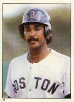 1981 Topps Stickers #41 Jim Rice Baseball Card