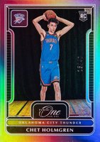 2022 Panini One and One #145 Chet Holmgren Blue Basketball Card