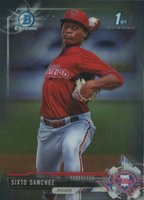 2017 Bowman Chrome Prospects #BCP210 Sixto Sanchez Baseball Card