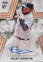 2023 Topps Baseball Stars Autographs #BSARG Riley Greene Baseball Card