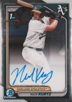 2024 Bowman Draft Chrome Prospect Autographs #CPANK Nick Kurtz Baseball Card