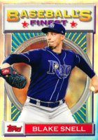 2020 Finest Flashbacks #147 Blake Snell Refractor Baseball Card